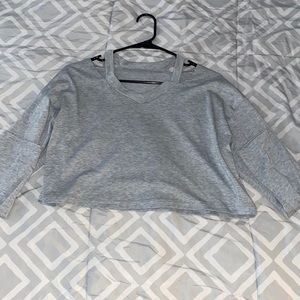 Grey long sleeve sweater